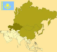 Globalization guide - Map for localization of the country - Kazakhstan