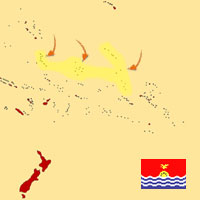 Globalization guide - Map for localization of the country - Kiribati