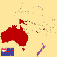 Globalization guide - Map for localization of the country - New Zealand