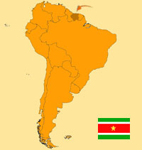 Globalization guide - Map for localization of the country - Suriname