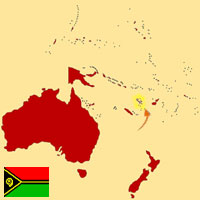 Globalization guide - Map for localization of the country - Vanuatu